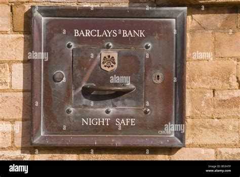 metal box on the outside of a bank uk|Bank wall night safe Stock Photos and Images .